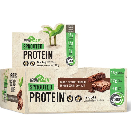 Iron Vegan Sprouted Protein Bars (Gluten-Free & Non-GMO)