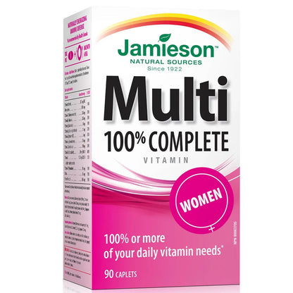 Jamieson 100% Complete Multivitamin Women's, 90 Caplets