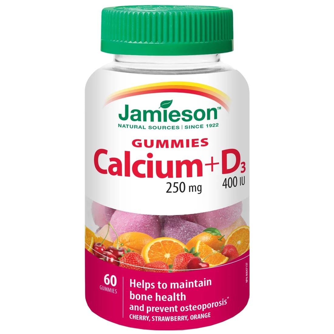 Jamieson Chewable Calcium 600 mg + Vitamin D3