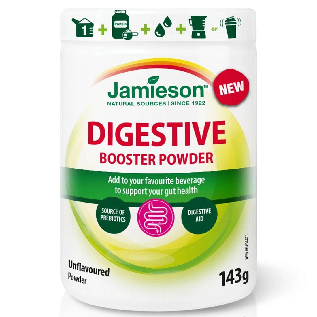 Jamieson Digestive Booster Powder, 143g Vitamart.ca
