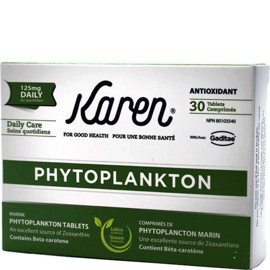 Karen Phytoplankton Daily Tablets 125mg, 30 pack