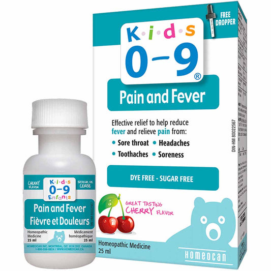 Kids 0-9 Pain and Fever, Cherry, 25ml