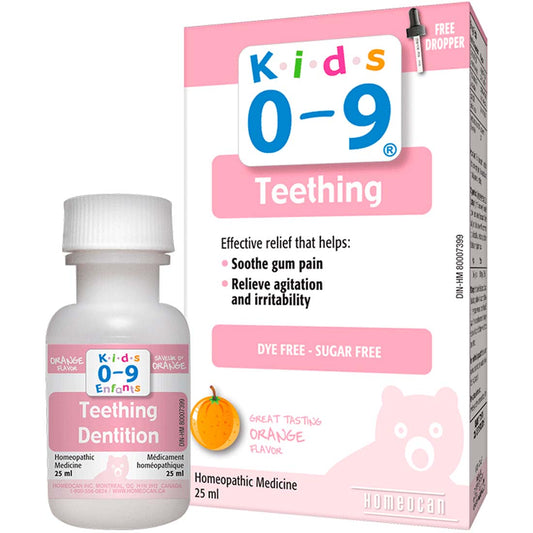 Kids 0-9 Teething, 25ml, Orange