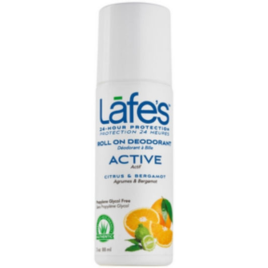 Lafe's Body Care Deodorant Roll-On Active, 88 ml