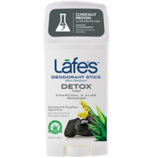 Lafe's Body Care Twist Stick - Detox with Charcoal, 64 g