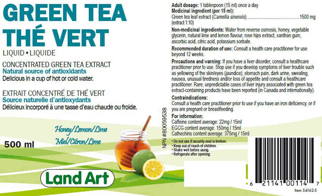 Land Art Green Tea Extract Liquid, 500ml