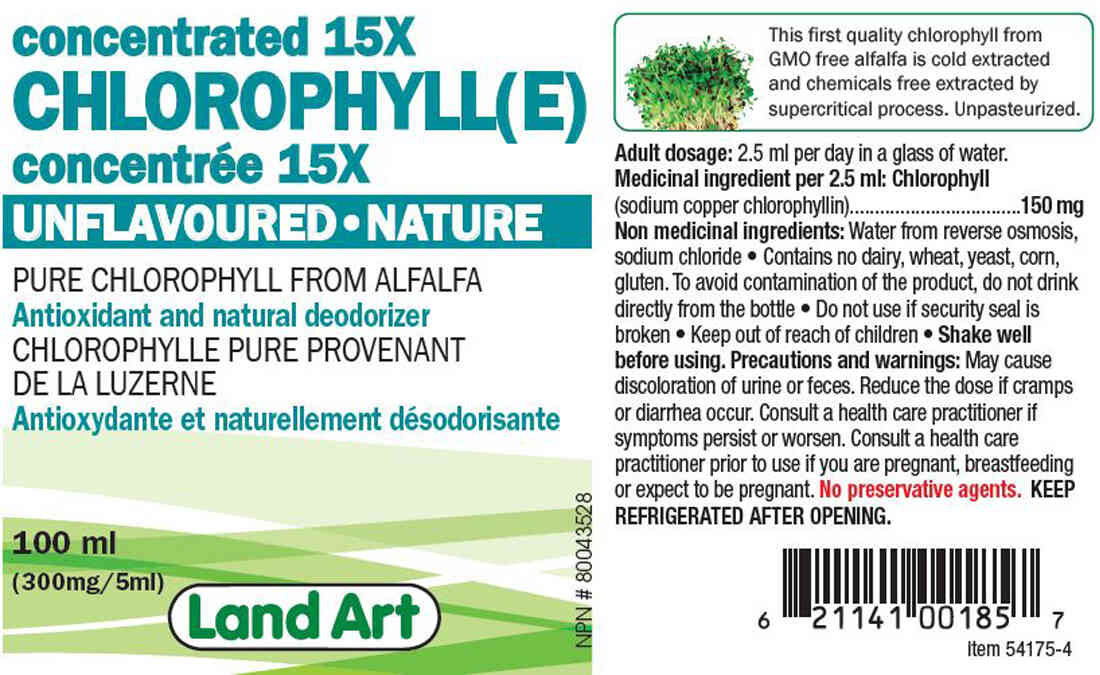 Land Art Pure Chlorophyll, 100ml