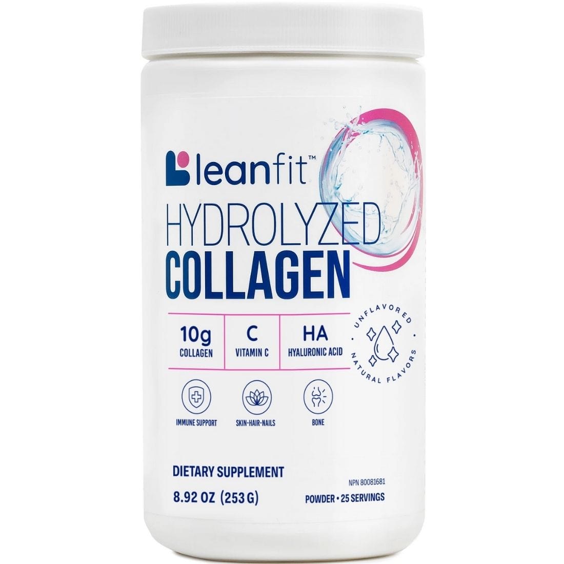 LeanFit Hydrolyzed Collagen, 253 g