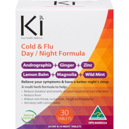 Martin & Pleasance Ki Cold & Flu Day / Night Formula, 30 Tablets