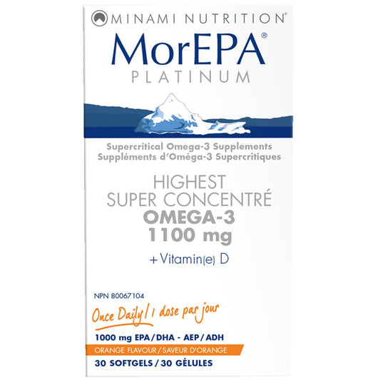 Minami MorEPA Super Concentrated Fish Oil 756mg EPA, 226mg DHA Per Pill, No Fishy Aftertaste, 30 Softgels