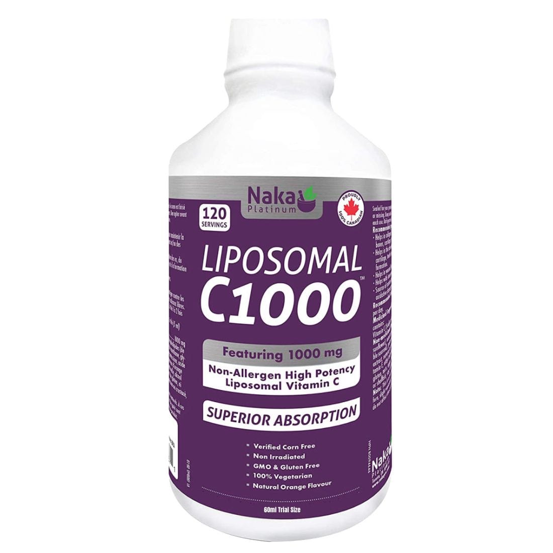 Naka Platinum Liposomal Vitamin C 1000mg C1000 Liquid Vitamin C