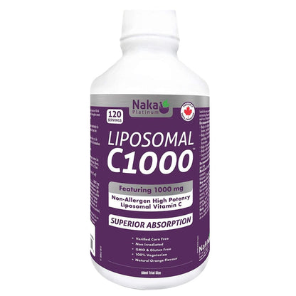 Naka Platinum Liposomal Vitamin C 1000mg C1000 Liquid Vitamin C