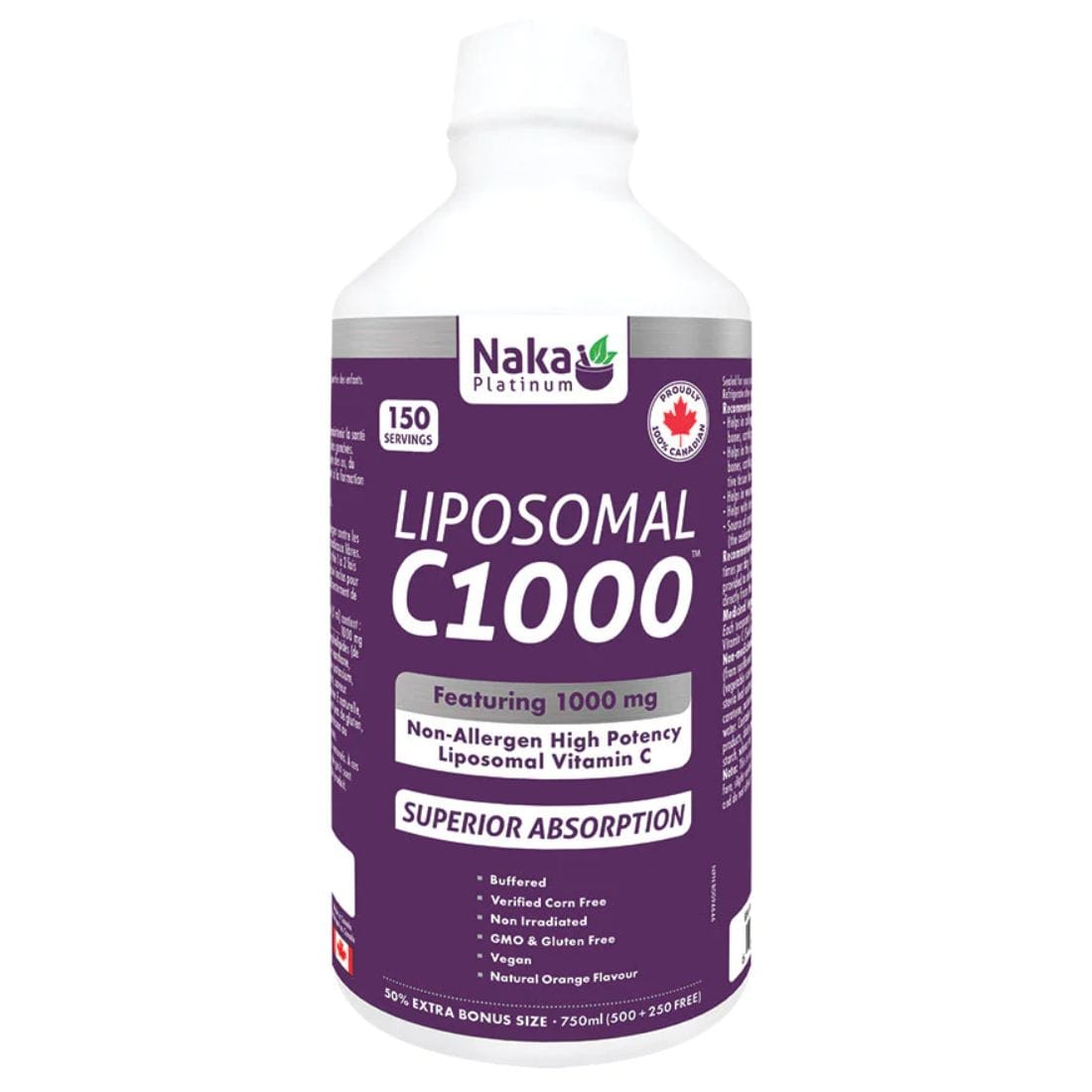 Naka Platinum Liposomal Vitamin C 1000mg C1000 Liquid Vitamin C