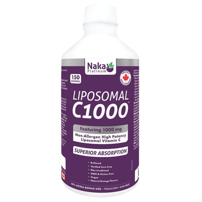 Naka Platinum Liposomal Vitamin C 1000mg C1000 Liquid Vitamin C