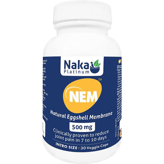 Naka Platinum NEM 500mg, Natural Eggshell Membrane, 30 Vegetable Capsules