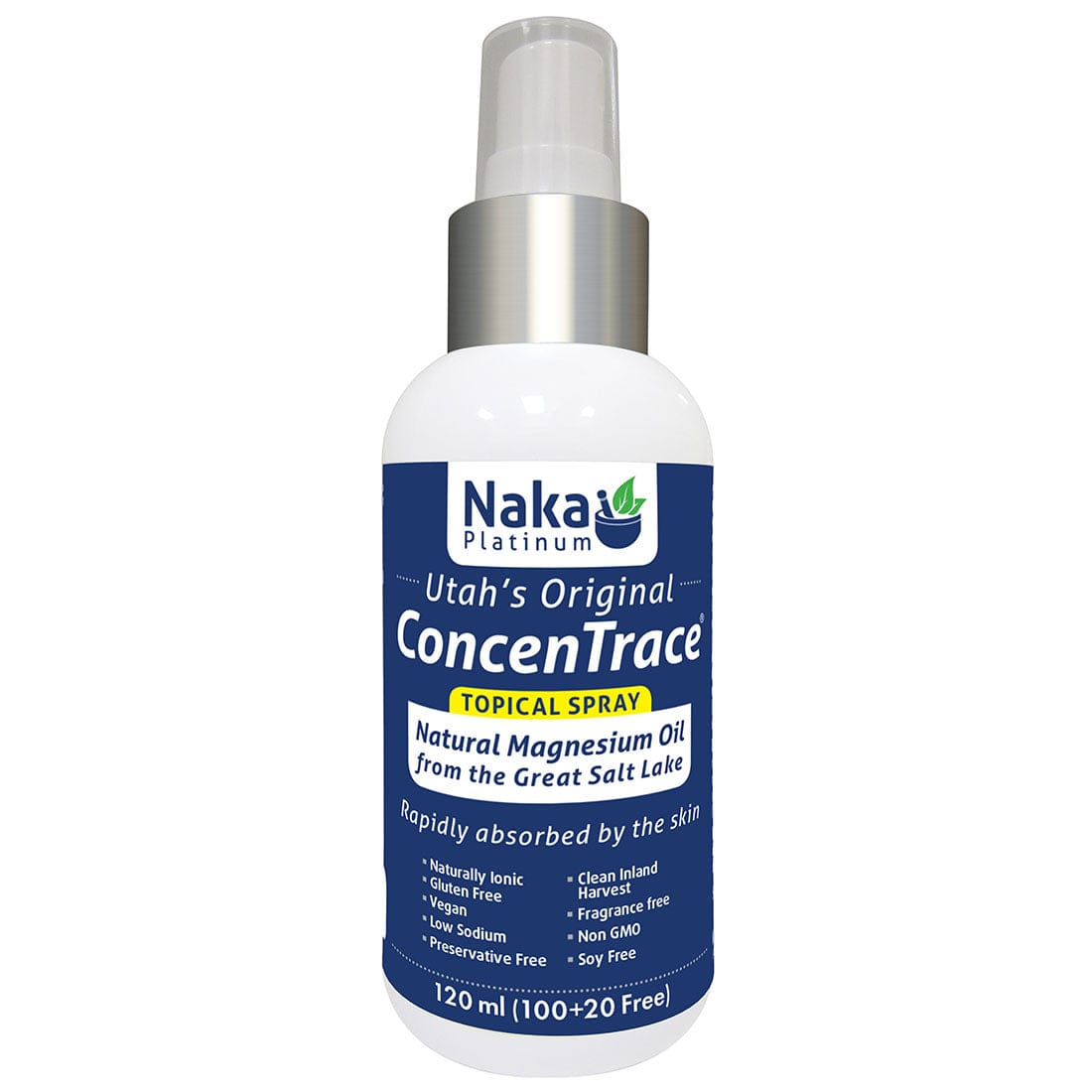 Naka Platinum Concentrace (Utah's Original) Topical spray, 120ml
