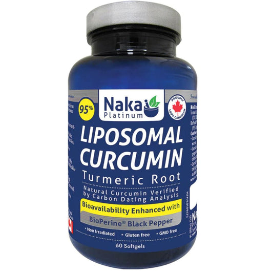 Naka Platinum Liposomal Curcumin 450mg, Turmeric Root, 60 Softgels