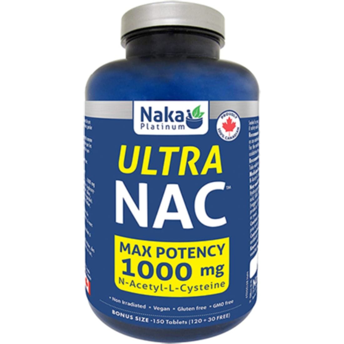 Naka Platinum Ultra NAC 1000mg, Max Potency Tablets