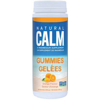 Natural Calm Magnesium Gummies 83mg, For Adults and Kids, 120 Delicious Gummies