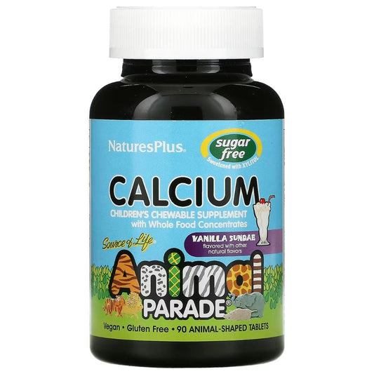 Nature's Plus Animal Parade Calcium Chews, 90 Animal-Shaped Chewable Tablets