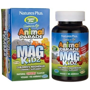 Nature's Plus Animal Parade MagKidz Chewables, Cherry Flavour, 90 Animal Shaped Chewable Tablets