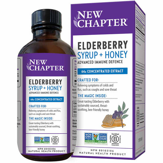 New Chapter Elderberry Syrup + Honey, 118 ml