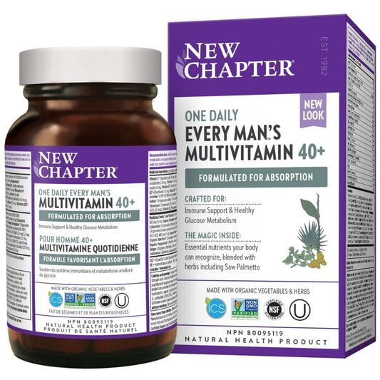 New Chapter Every Mans One Daily 40+ Multivitamin