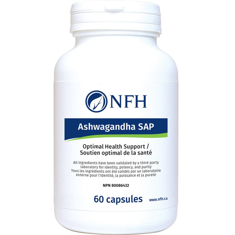 NFH Ashwagandha SAP 500mg, KSM-Grade Adaptogen for Stress, Cortisol and Sleep, 60-120 Capsules