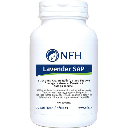 NFH Lavender SAP, 80mg Organic Lavender, 60 Softgels