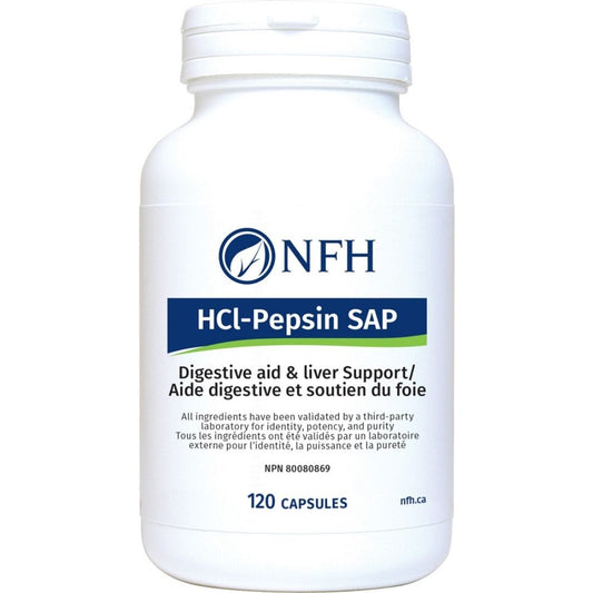 NFH HCL Pepsin SAP, 120 Capsules