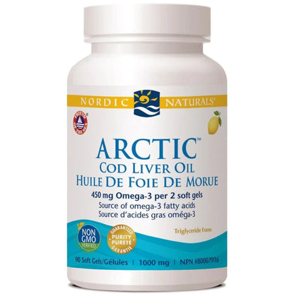 Nordic Naturals Arctic Cod Liver Oil, 90 Softgels