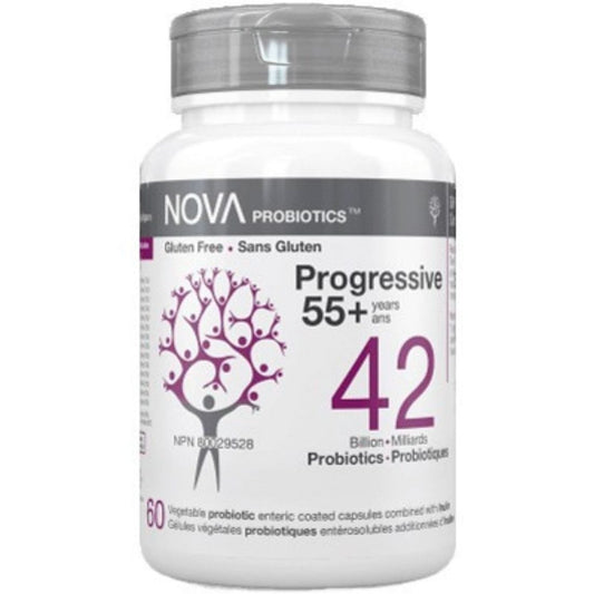 NOVA Progressive 55+ Probiotic 42 Billion, 60 Capsules