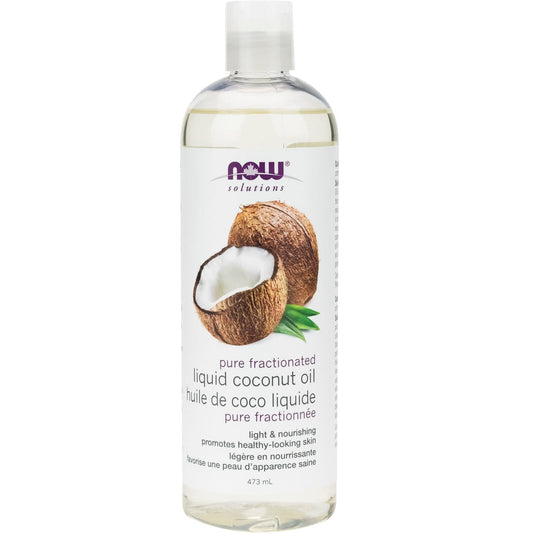 NOW Fractionated Liquid Coconut Oil, 473ml