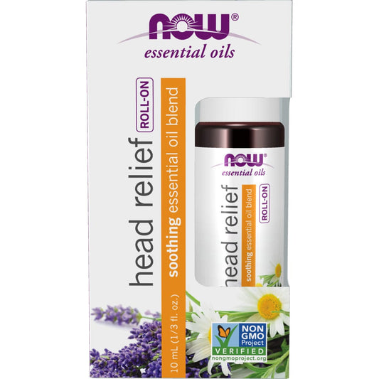 NOW Head Relief Essential Oil Roll-On, 10ml