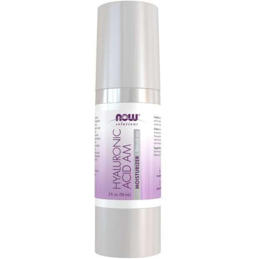 NOW Hyaluronic Acid Moisturizer, AM Fine Line Smoothing & Repair, 59ml