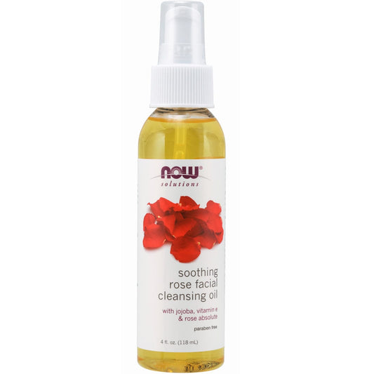 NOW Rose Facial Cleansing Oil, 118ml