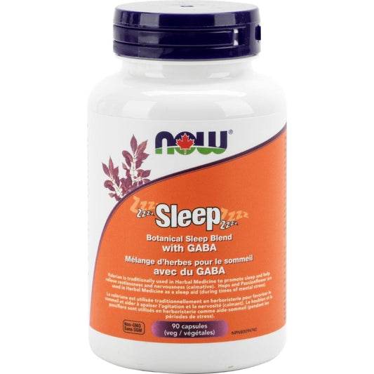 NOW Sleep - Botanical Sleep Blend with GABA, 90 Capsules