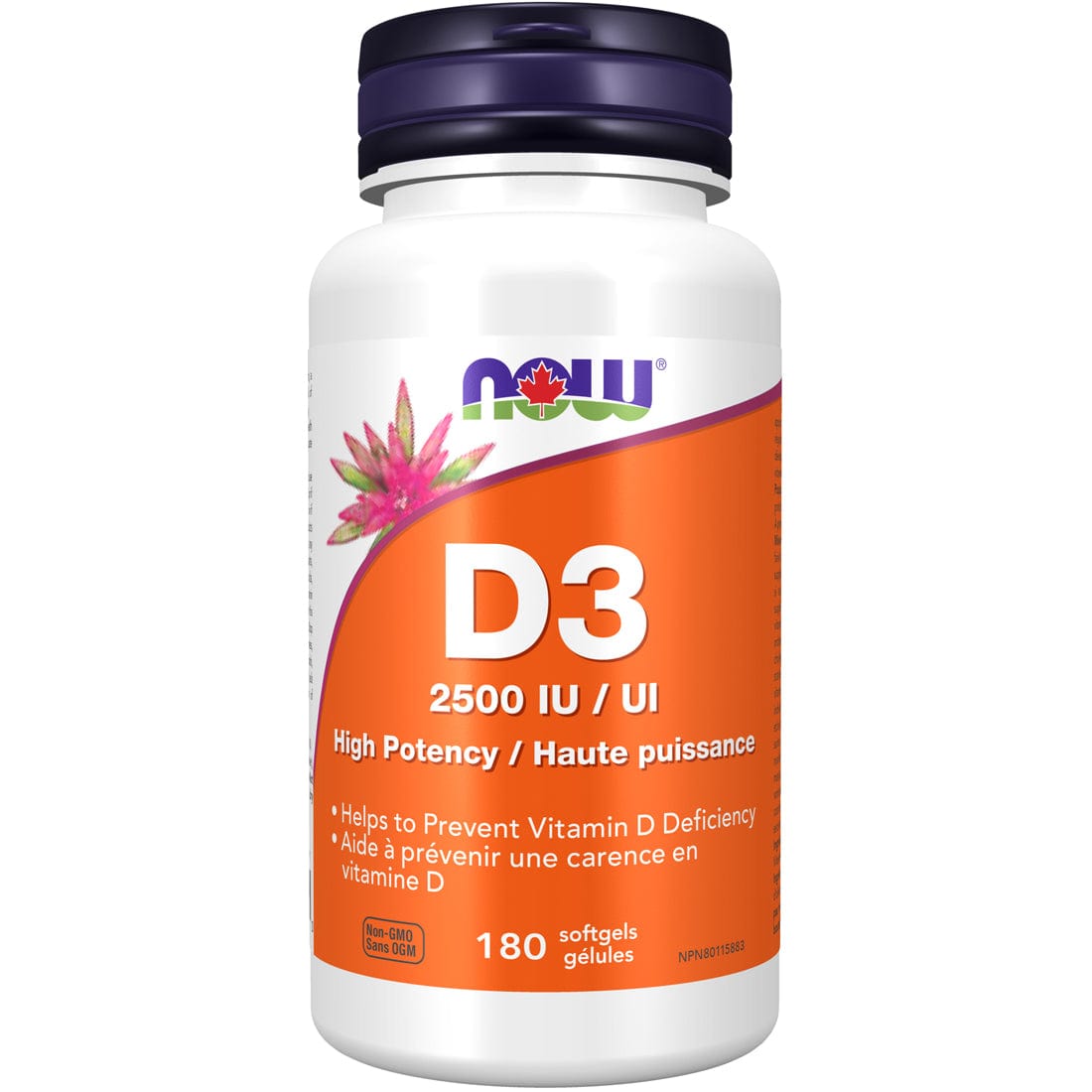 NOW Vitamin D3 2,500IU Softgels