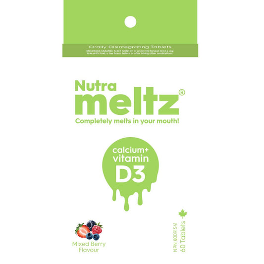Nutrameltz Calcium Plus Vitamin D3, 60 Orally Dissolving Tablets