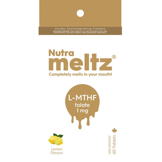 Nutrameltz L-MTHF Folate 1mg, 60 Orally Dissolving Tablets