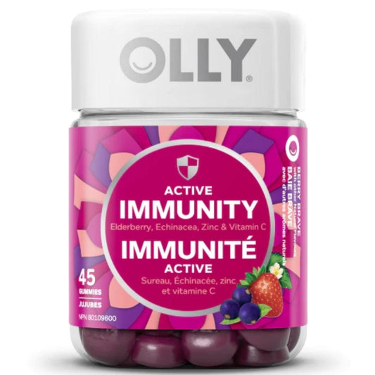 Olly Gummy Vitamins Active Immunity Plus Elderberry, 45 Gummies