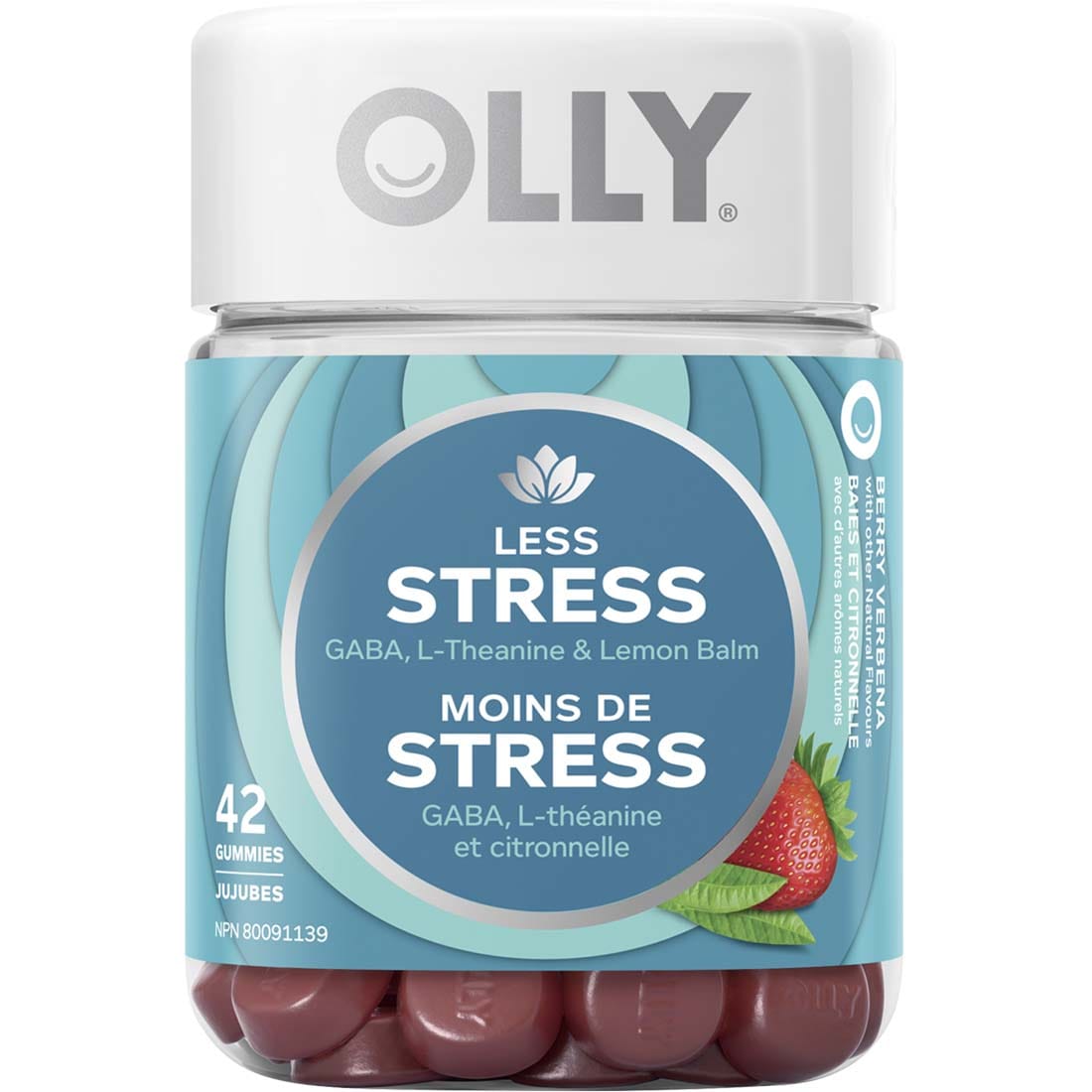 Olly Gummy Vitamins Less Stress, 42 Gummies