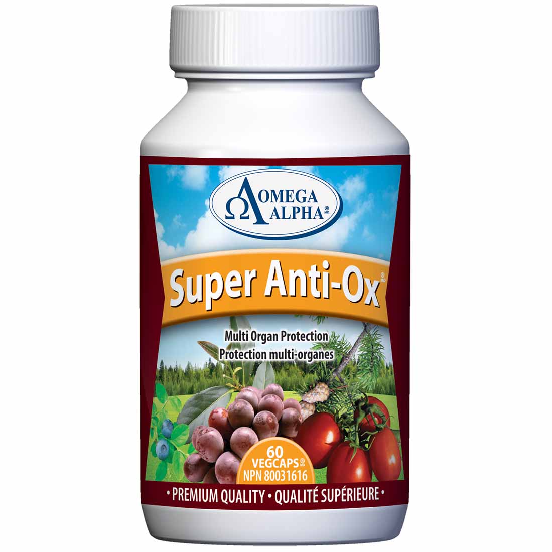 Omega Alpha Super Anti-Ox, 60 VCapsules