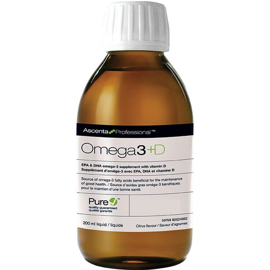 Ascenta Professional (Formerly Integrative Therapeutics) PRO Omega3 + D, 200ml