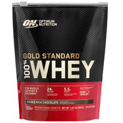 Optimum Gold Standard 100% Whey Protein, Gluten-Free, Banned Substance Tested