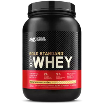 Optimum Gold Standard 100% Whey Protein, Gluten-Free, Banned Substance Tested