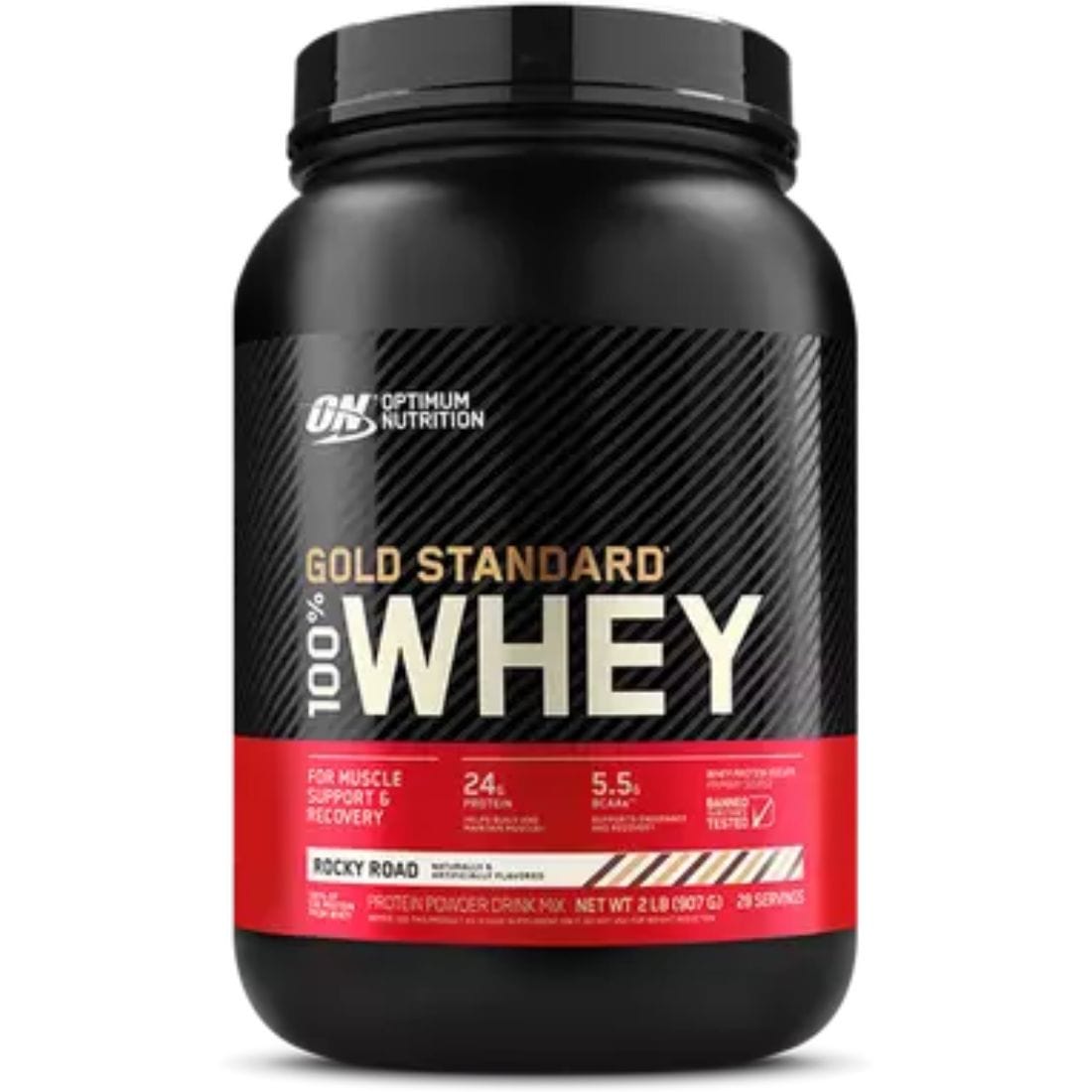 Optimum Gold Standard 100% Whey Protein, Gluten-Free, Banned Substance Tested