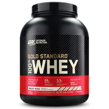 Optimum Gold Standard 100% Whey Protein, Gluten-Free, Banned Substance Tested