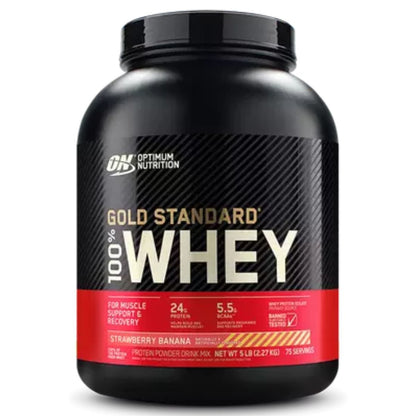 Optimum Gold Standard 100% Whey Protein, Gluten-Free, Banned Substance Tested