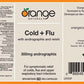 Orange Naturals Cold + Flu with Echinacea 500mg, 60 Capsules